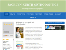 Tablet Screenshot of jacklynkurthorthodontics.com